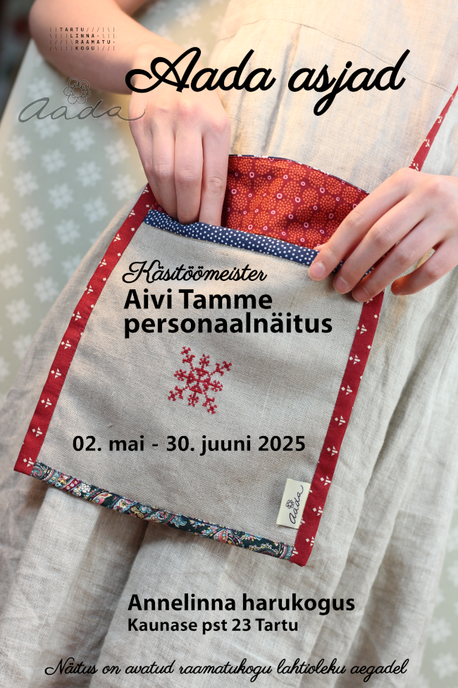 Tartu Annelinna raamatukogu_Aada plakat